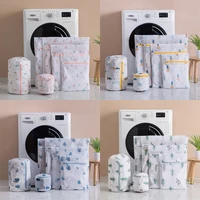 6Pcs Laundry Bags Set Dirty Clothes Organize Pouch Cute Print Washing Bags Fine Mesh For Clothing Protect Bathroom Laundry Set 1