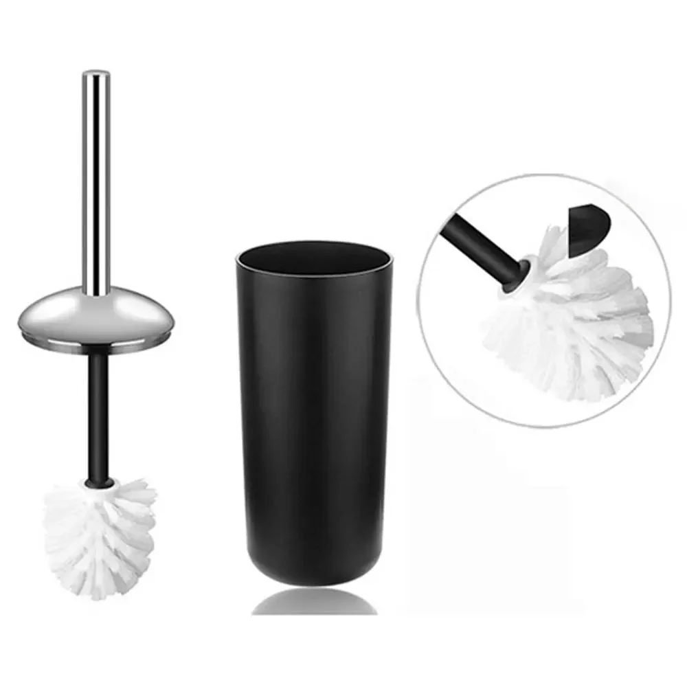 Plastic Bathroom Accessories Sets Toilet Brush Soap Dish Toothpaste Dispenser Swing Lid Trash Washable for Bath