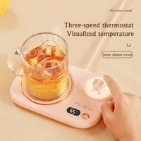 Lovely Cat 3 Gear Temperature 8 Hours Auto-off Coffee Milk Water Mug Warmer Heating Cup Coaster Mat with Night Light Cup Heater 1