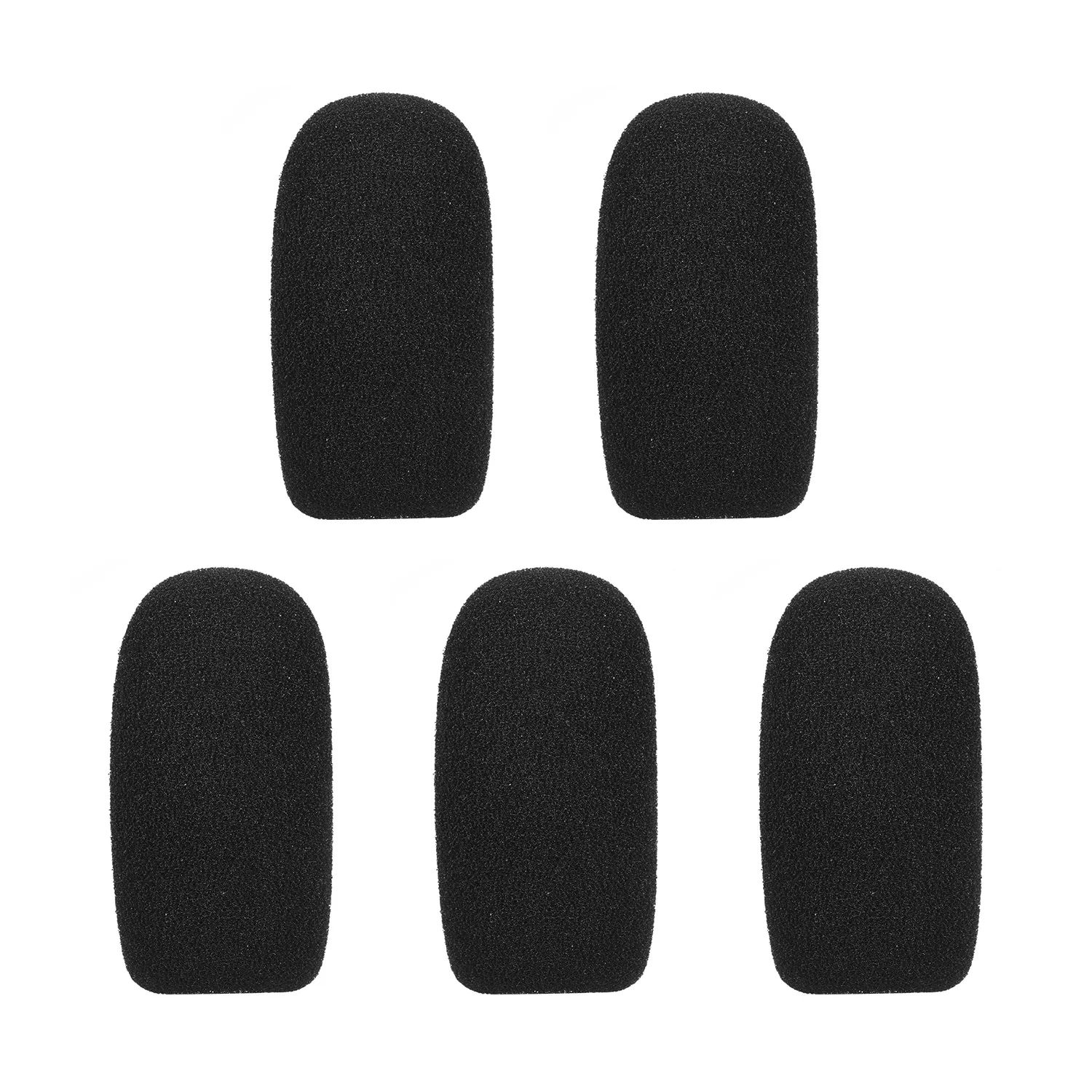 5pcs Mini Microphone Windscreens Mic Foam Covers for Lapel Headset Microphone Black Colors of Windscreens Accessories