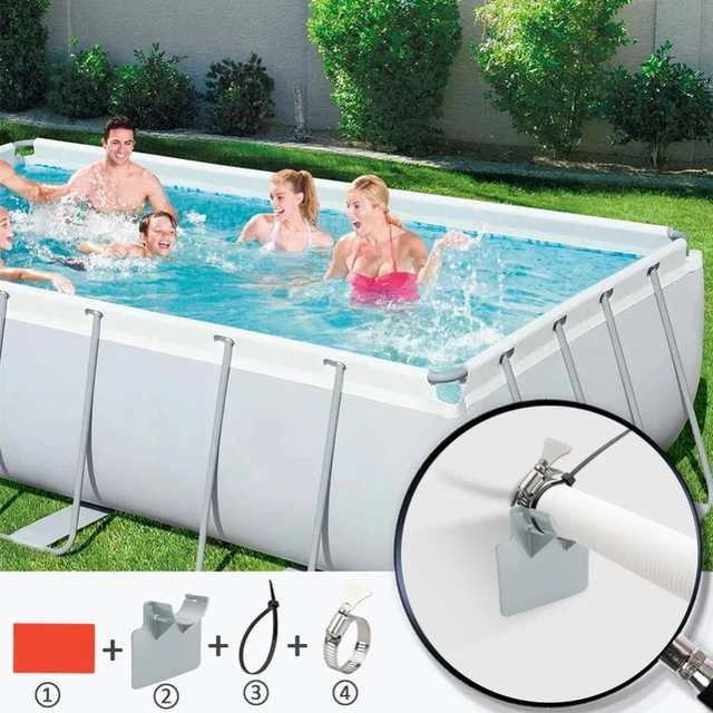 30-38 Mm-Es Medence Cső Tartó Tartókonzol Csövek A Föld Feletti Tömlő Kimenetéhez Rögzítő Kerti Kiegészítők Szerszámok - Image 4