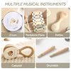 1Set Baby Wooden Squirrel Pattern Musical Instruments Montessori Multi-function Musical Game Interactive Instrument Newborn Gift 5