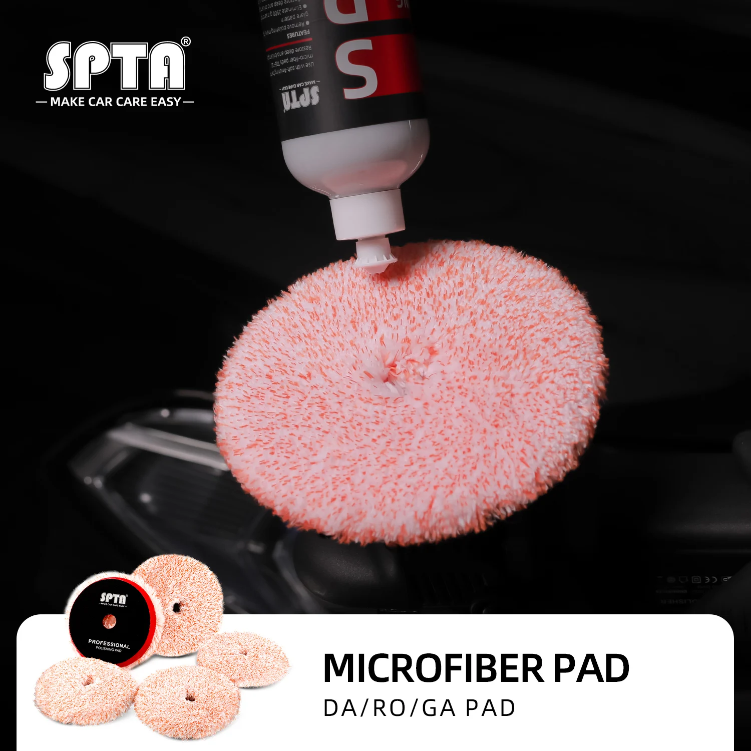 SONAX Cut & Polish Foam Pad Kit | 6-Piece Buffing Pads For Dual Action & Rotary Polishers
