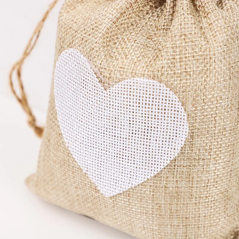 yute bolsas de tela para dulceros