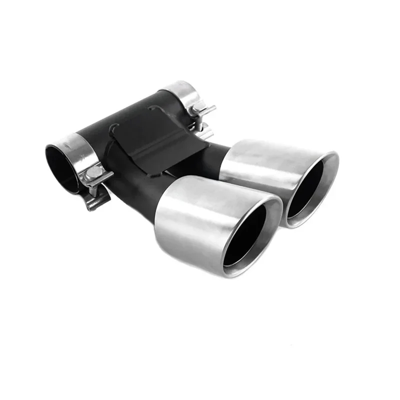 Tips Sport Exhaust Pipe Black Glossy Tailpipe Carbon Fiber For Porsche 718 Cayman Boxster Car Accessories