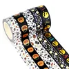 NEW 1PC 10M Deco Mushrooms Leaves Pumpkin Ghost Moon Gold Foil Halloween Washi Tape Set for Planner Masking Tape Cute Stationery 4