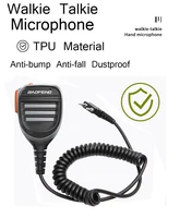 UV-18 Pro Max Waterproof Microphone Speaker 2-Pin K Type/Waterproof  Type Tangent Headset For Quansheng Baofeng Walkie Talkie 2