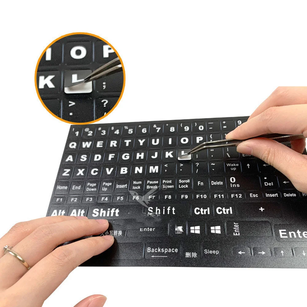 EnglishRussianLettersKeyboardStickersBlackFullVersionKey