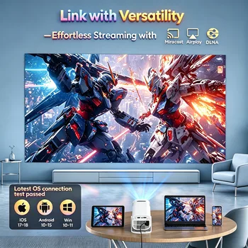 XGODY WiFi 6 Bluetooth Projector 6
