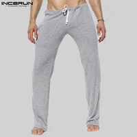 INCERUN 2024 American Style Trousers New Mens Fashionable Striped Design Long Pants Casual Well Fitting Homewear Pantalons S-5XL 1