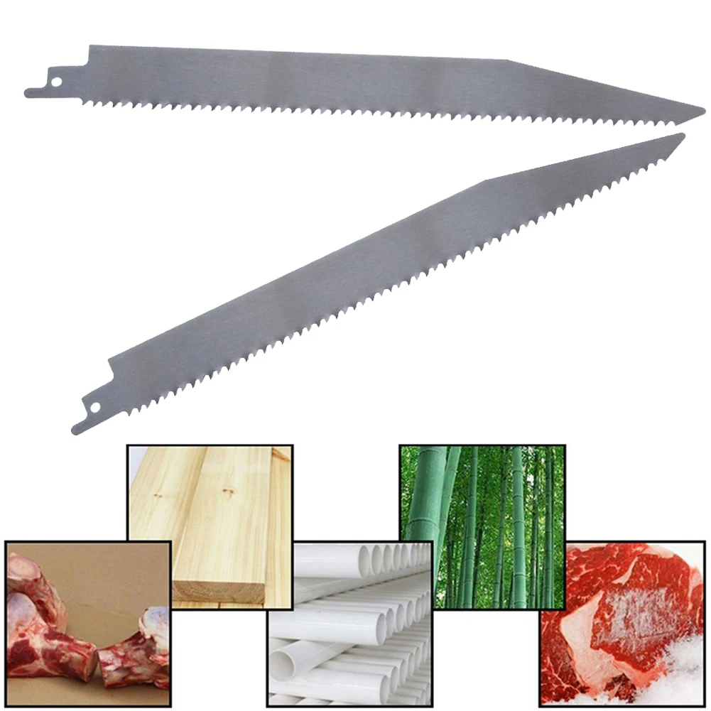 

2Pcs Reciprocating Saw Blade S1531 240mm BIM For Wood Bamboo Plastic Ice Meat Bone Cutting Tools Woodworking Carpentry Tools