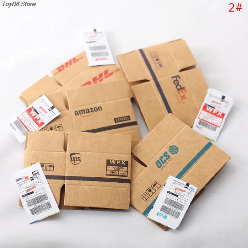 

1/5Pcs Mini Carton Express Box Dollhouse Miniature Decor Toy Doll House Decor Furniture Accessories