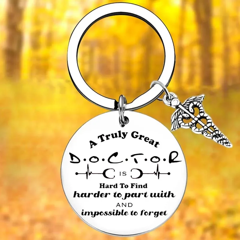 

Doctors Birthday Gifts Keychain Doctor Retirement Gifts Key Chain Pendant Jewelry Doctor Assistant Graduation gift