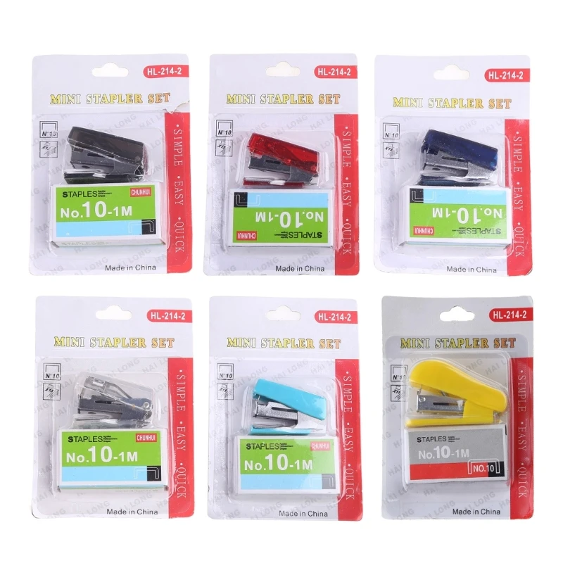 

Desktop Stapler Assorted Color 12 Sheet Stapler Fits Onto 10# Staples for Kids