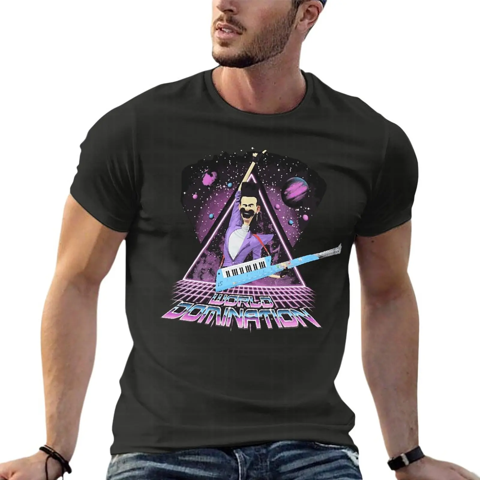 

Despicable Me 3 Balthazar Bratt World Domination Oversize T-Shirt Custom Men Clothing 100% Cotton Streetwear Plus Size Tops Tee