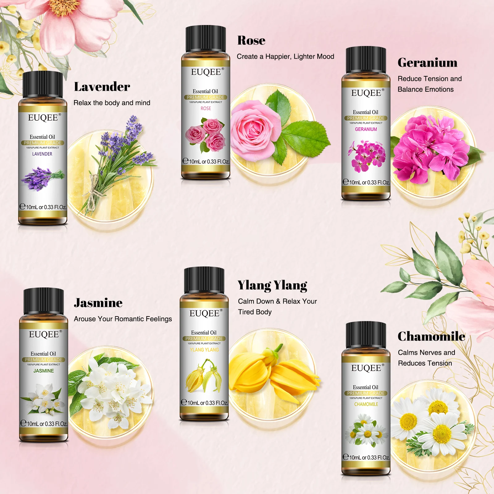 Floral Essential Oils Set 3