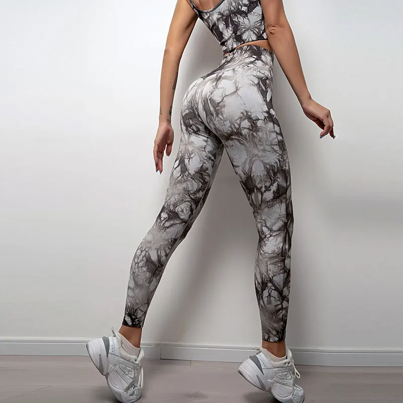 Tie Dye Yoga Leggings Fitness Sport 