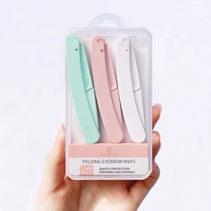Eyebrow Trimmer Set Eyebrow Razor Set Eyebrow Trimmer Blade Eyebrow Razor Eyebrow Trimmer Face Shaver Facial Hair Remover Hair Shaver 1/3pc Safe Folding Ladies Face Shaver Eyebrow Trimmer Blade Anti-Scratch Razor Makeup Tools For Women