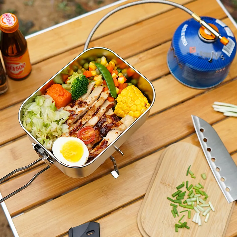 ECOlunchbox Camping Tray - Stainless Steel