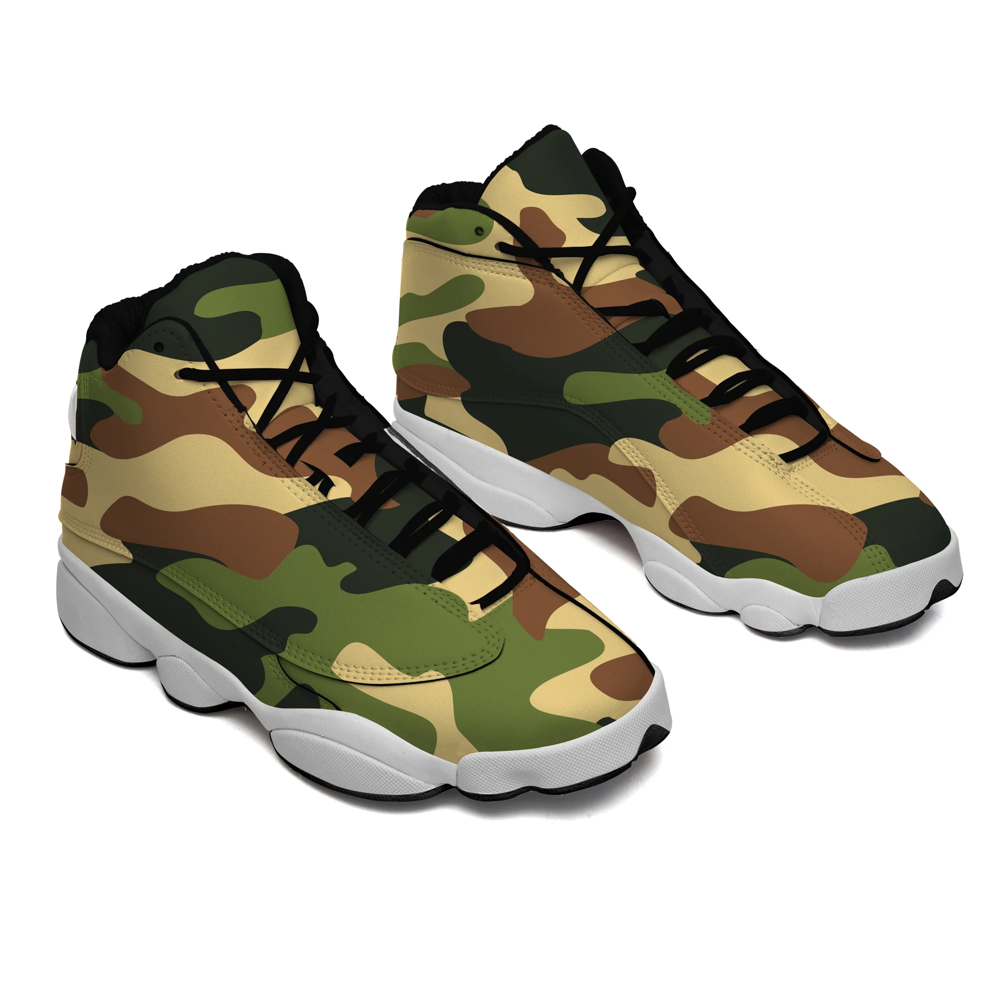 

Dropshipping Print On Demand Custom Shoes Sneaker Basketball Shoes Camouflage Design Printing Free Shipping