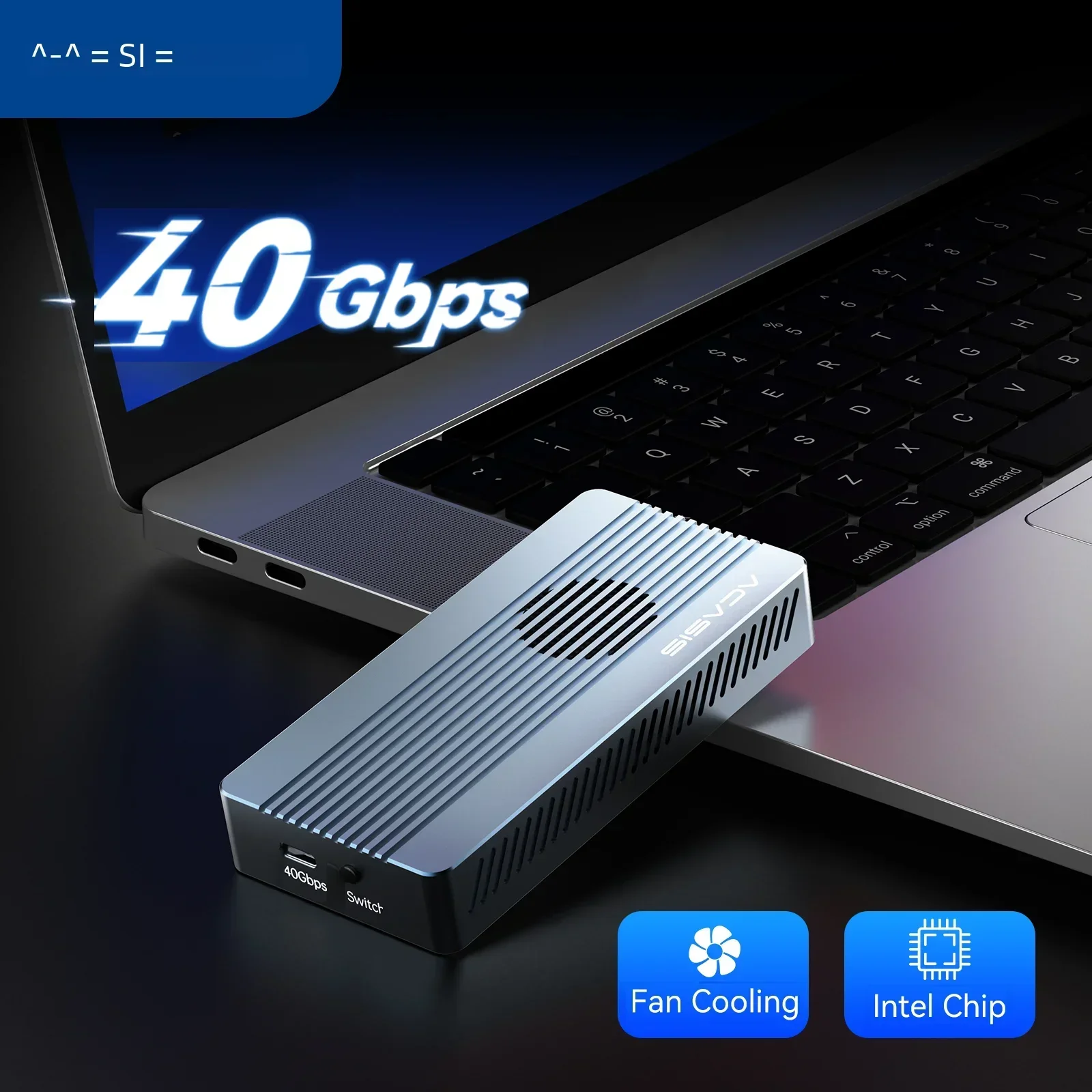 ACASIS 40Gbps USB 4.0 SSD Case Thunderbolt NVME M2 Enclosure 8TB Case SSD Compatible With Thunderbolt 4/3 USB3.2/3.1/3.0 JHL7440 ssd enclosure
