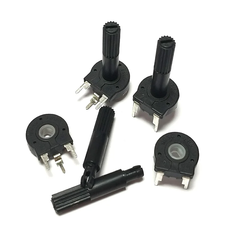 PT15 Fine Adjustment Potentiometer Rotary Handle 25MM Adjusting Rod Diameter 6MM Adjustable Resistance Handle 10PCS adjustable resistor potentiometer knobs electronic components