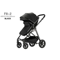 2025 New High-view Four-wheel Baby Stroller Can Sit, Lie, and Fold Two-way Stable Lightweight Folding Stroller