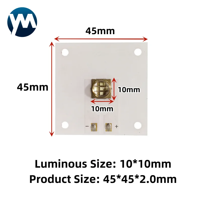 27W UV LED Module 9090 uv lamp chip 365nm 385nm 395nm 405nm UV Curing Lamp uv light for inkjet printer