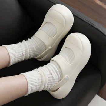 2023 두꺼운 밑창 미끄럼 방지 쿨 슬리퍼, 야외 부드러운 밑창, 단색 여성용 슬리퍼, 2 가지 착용 비치 홀 슈즈, 여름 신상