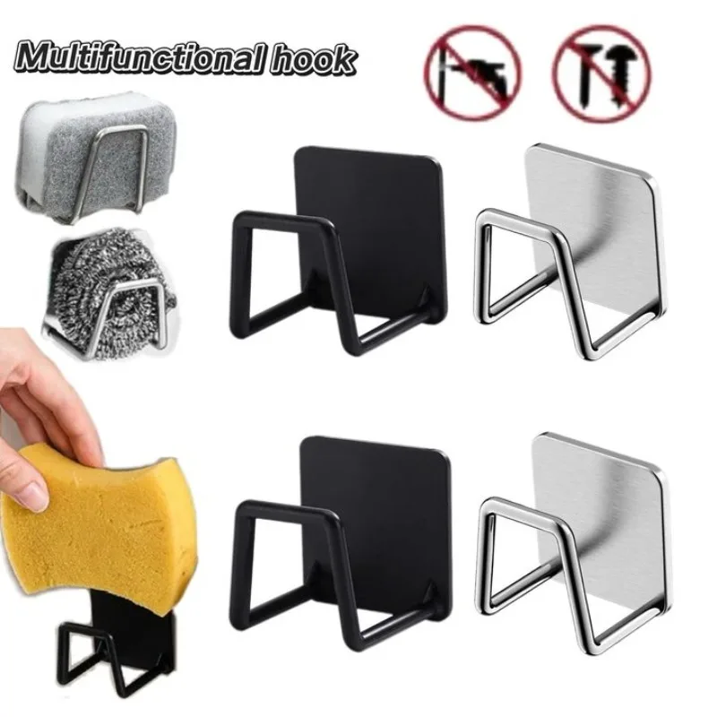 Sponges Holder Kitchen Sink Sponges Drain Drying Rack Stainless Steel Storage Accessory sponges holder