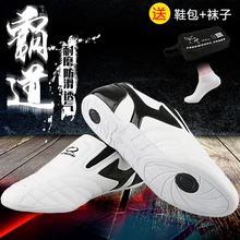 

GINGPAI Breathable Taekwondo Shoes Karate Kung Fu Wrestling Martial Arts Shoes Adults Child Non-slip Soft Oxford Soles Sneakers