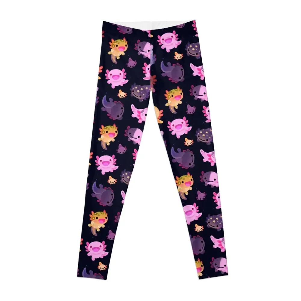 

Happy axolotl Leggings Fitness's gym clothes gym wear Womens Leggings