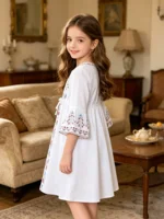 Combinaison barboteuse imprimée à manches longues pour filles, printemps-automne, manches cloche, pour enfants 3