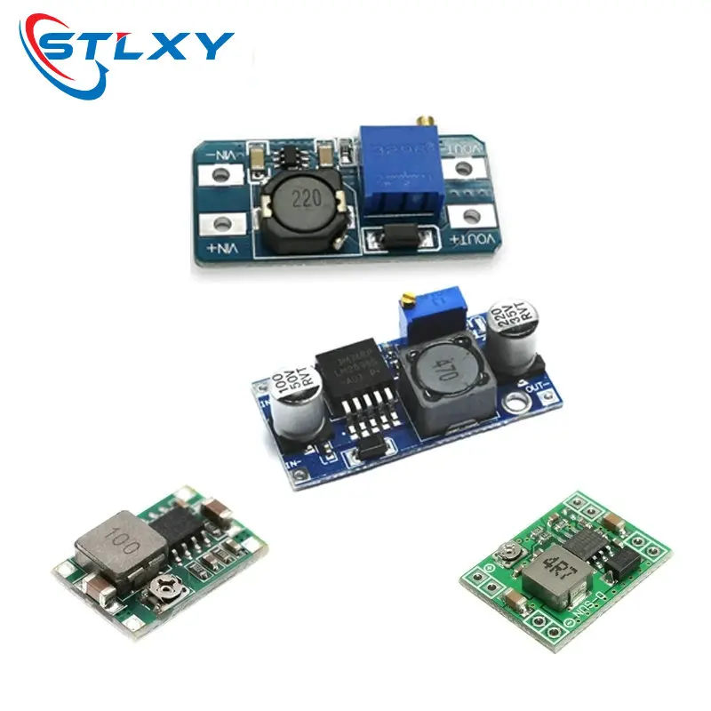 DC-DC 전압 안정화 전원 공급 장치 모듈 조정 가능한 부스트 및 벅 전압 조정기 모듈 LM2596S-ADJ MT3608 MP1584EN