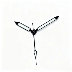 Elegant Blue/Black/Silver Watch Hands Needles for Timepiece Enhancement (Black - MIYOTA 8215)