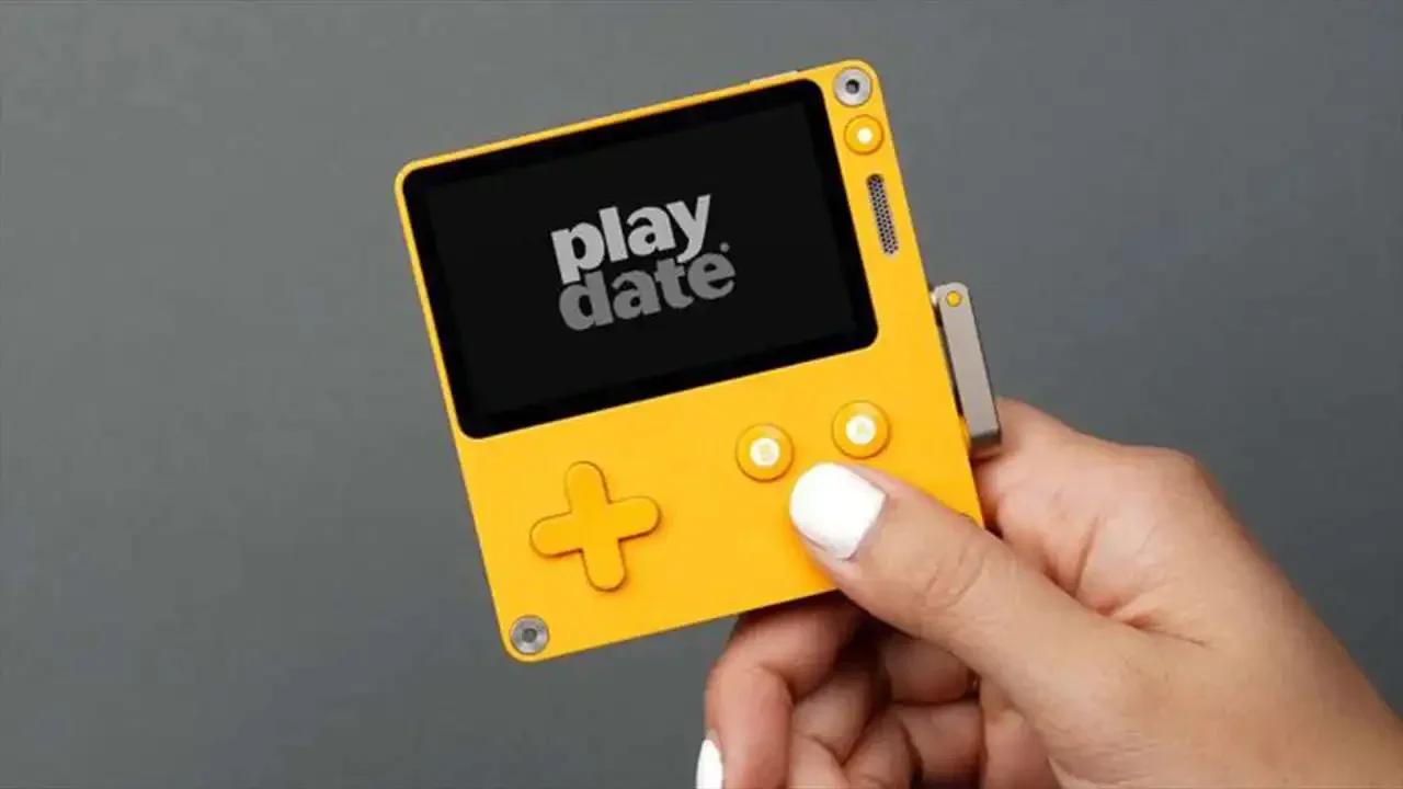 Playdate-ミニハンドクランクコンソール,2.7インチ,レトロ