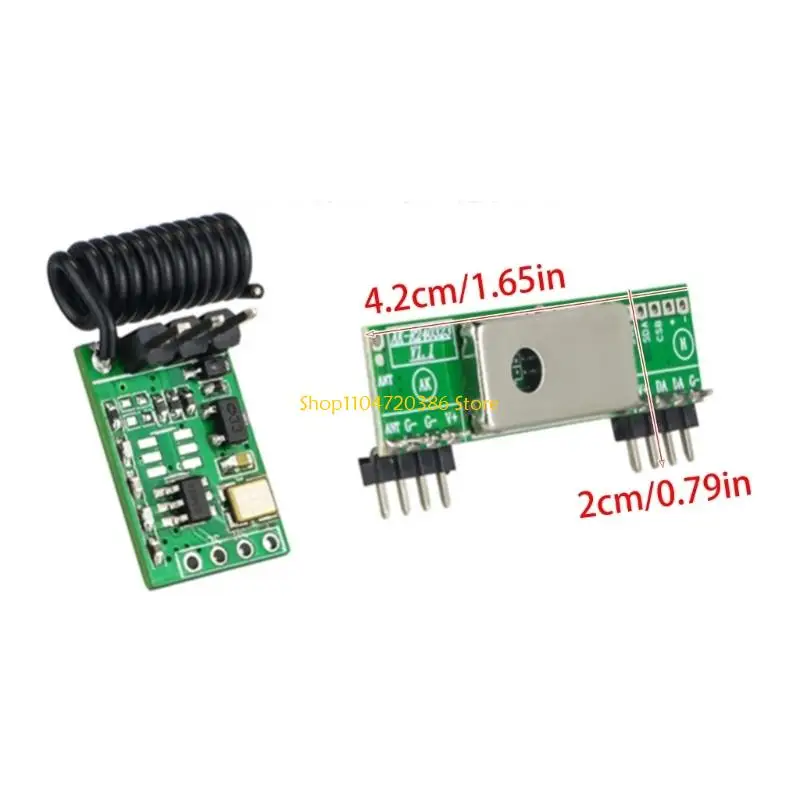 K0EA 장거리 트랜시버 모듈 3400 RF 수신기 링크 키트 433MHz 송신기