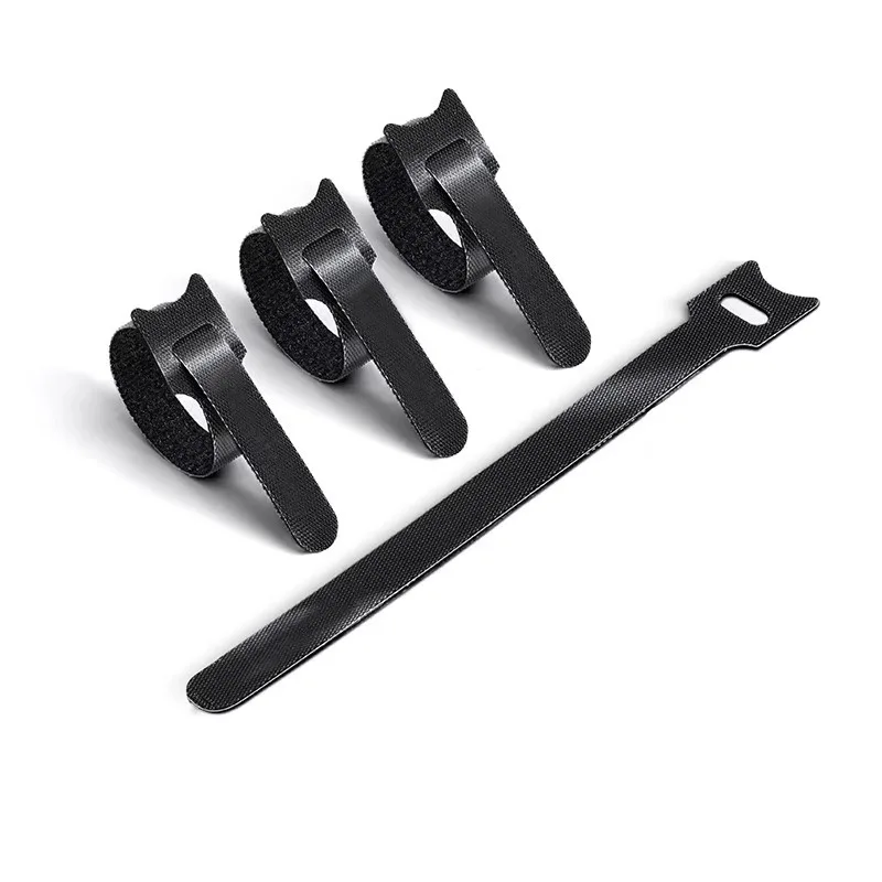Adhesive Velcro Nylon Cable Management Straps - Reusable and Adjustable