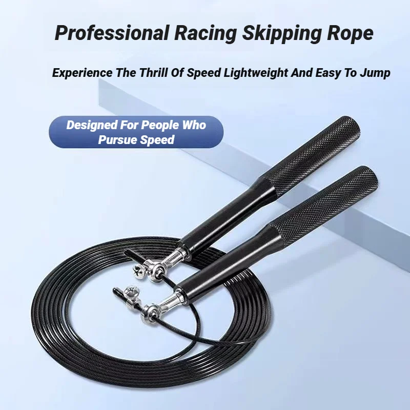 Aluminum Handle Wire Rope Skipping Alloy Genus Sports Fitness Supplies Bearing High Fast Speed Jump Adjustable Steel