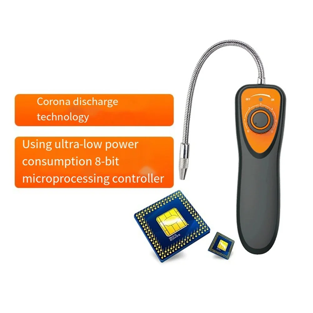 Air Conditioning Leak Detector Electronic Leak Detector Flexible Stainless Steel Probe High Sensitivity And Repeatability