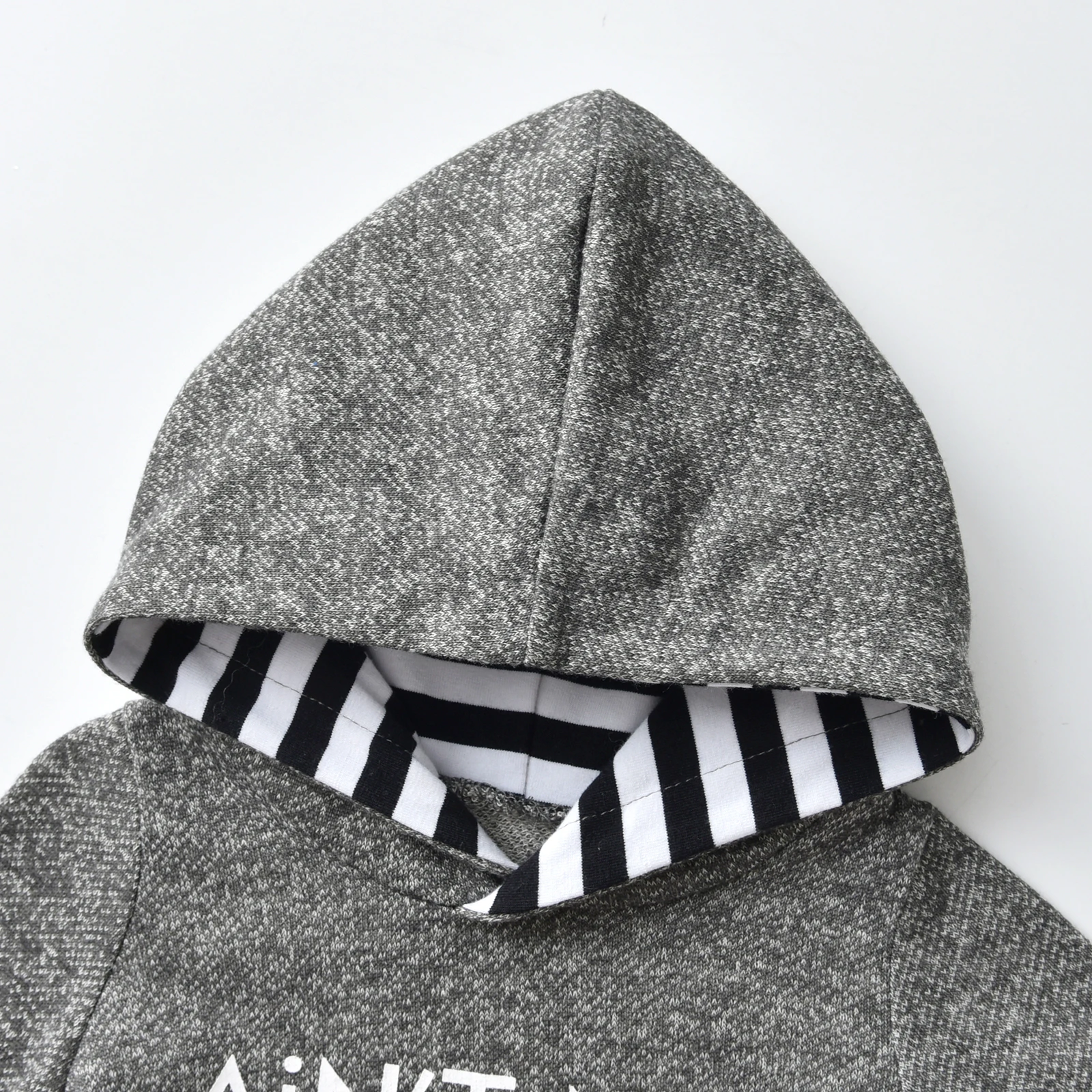 Cotton Long Sleeve Hooded Romper Bodysuit 2