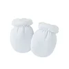 Warm Wool Furry Newborn Mittens Simplicity Solid Color Toddler Glove Autumn Winter Warm Thicken Anti-scratch Face Baby Glove 3