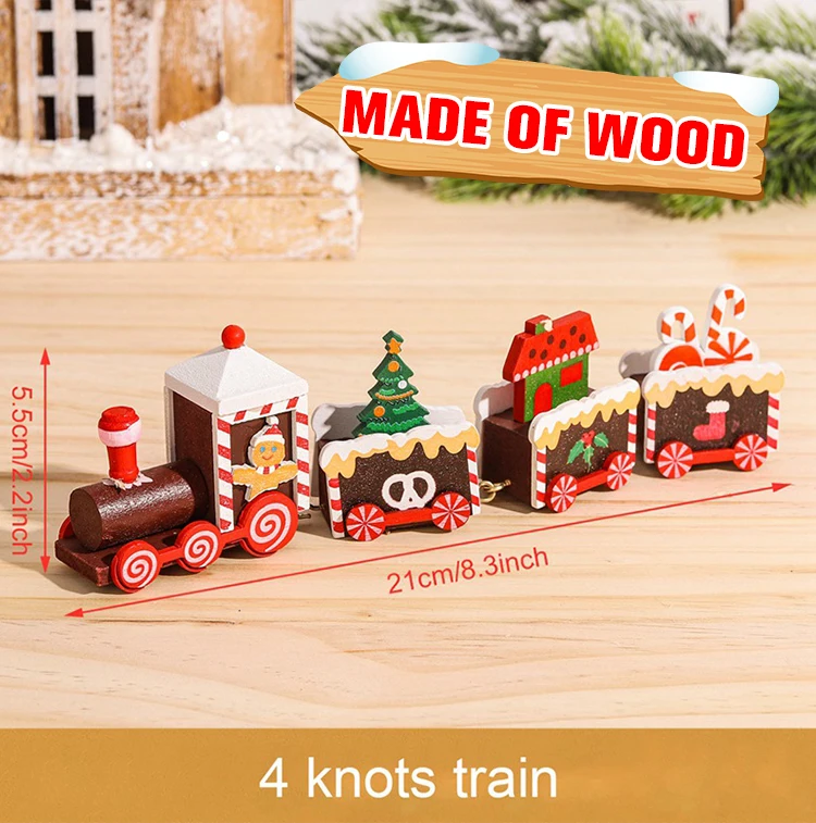 Christmas Train Merry Christmas Decorations For Home 2023 Cristmas Ornament Xmas Navidad Noel Gifts Happy New Year 2024