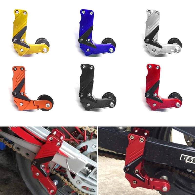 

Motorcycle Chain Adjuster Chain Tensioner Automatic Adjuster Aluminum Alloy Easy Fixing Compatible for Motorcycles