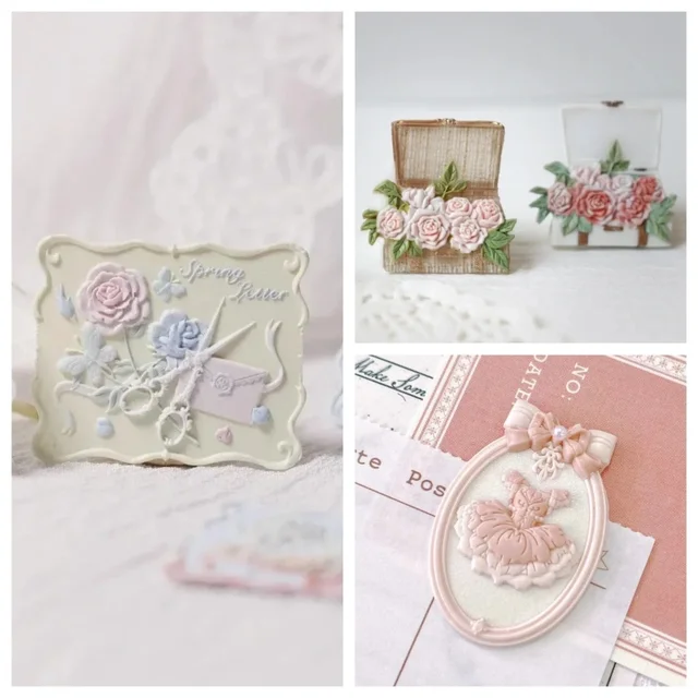 Diy Toys Fire Seal Hand Ledger Stamp Toy Multi-Level Fine Carving Seal Head Lovely Embossed Copper Head Invitation Envelope Seal 1