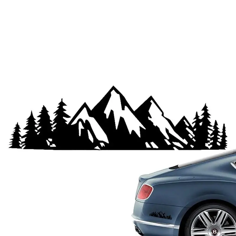 

Car Stickers For Motorhome Forest Snow Mountain Car Decal Outdoors Graphics Moose Trees Forest Mountain Silhouette Decor Decal