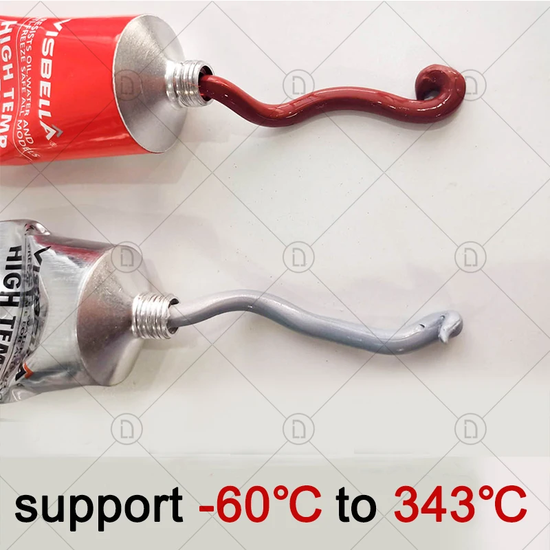 Liquide De Refroidissement Plextone Joint D'u00e9tanchu00e9itu00e9 En Silicone Noir Pour Ru00e9paration De Moteur RTV - Ru00e9sistant U00e0 La Chaleur De -80u00baF U00e0 600u00baF Colle Pare Brise