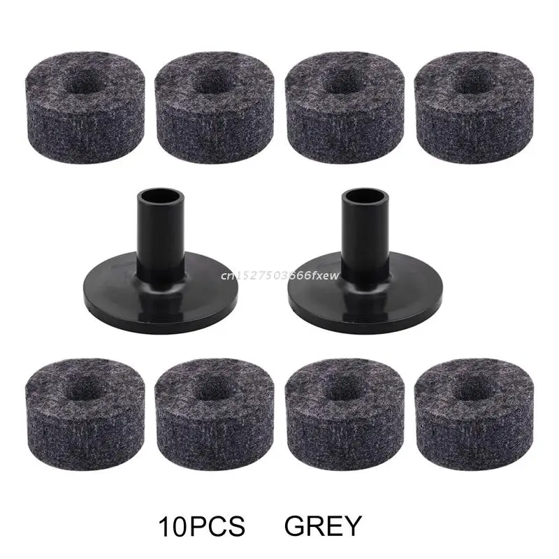 8 Pcs Cymbal Stand Felt Washer Plastic Drum Long Cymbal Sleeves Drum Accessories Drum Percussion Accessories For Drum Kit Support
