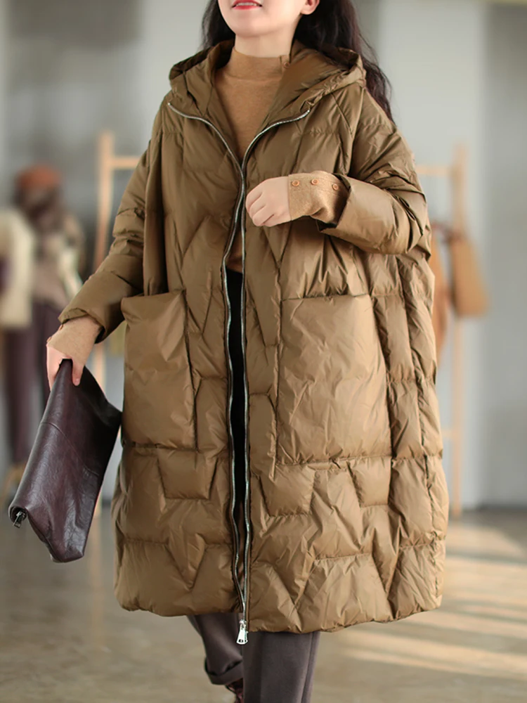 Fitaylor Winter New Hooded Down Jacket 