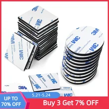 10-100pcs Strong Pad Mounting Tape Double Sided Self Adhesive EVA Foam Sticky Black White Multiple Size Include Square Round